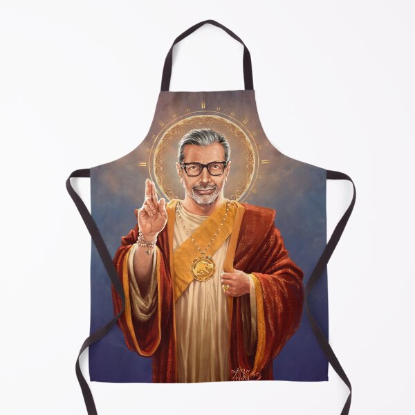 Vista previa del artículo con la obra «San Jeff de Goldblum, pintura religiosa original de Jeff Goldblum», diseñado y vendido por Vincent Carrozza.