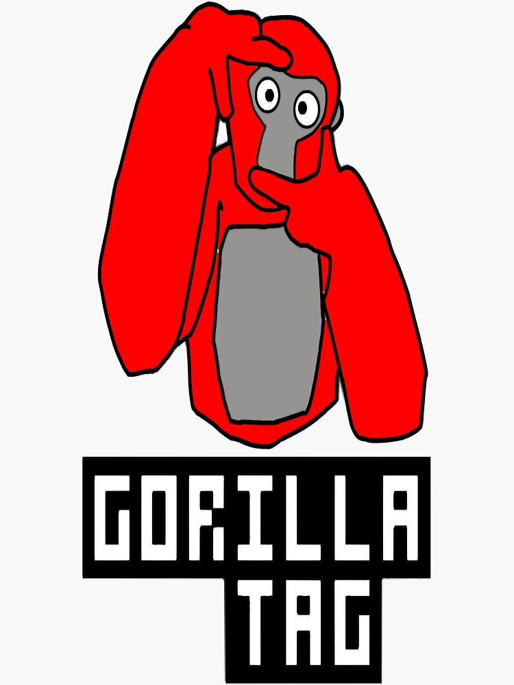 "Gorilla tag logo " Sticker for Sale by YourLifeStyler | Redbubble