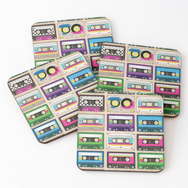 Item preview, Retro Cassette Tape Pattern designed and sold by Tarapetlover.