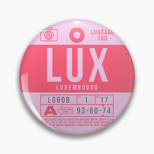 Artikelvorschau, Luggage Tag B - LUX Luxembourg entworfen und verkauft von VoodooCircus.