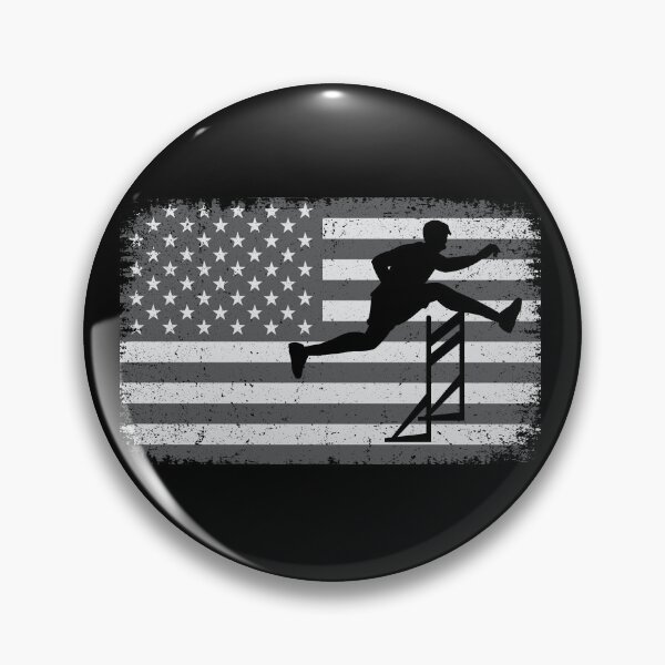 Item preview, American Flag Hurdles Hurdling Hurdler Patriotic designed and sold by CuteDesigns1.