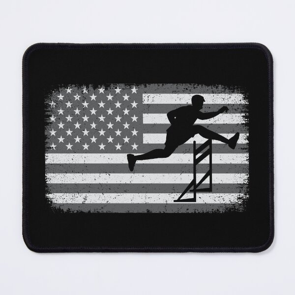 Item preview, American Flag Hurdles Hurdling Hurdler Patriotic designed and sold by CuteDesigns1.