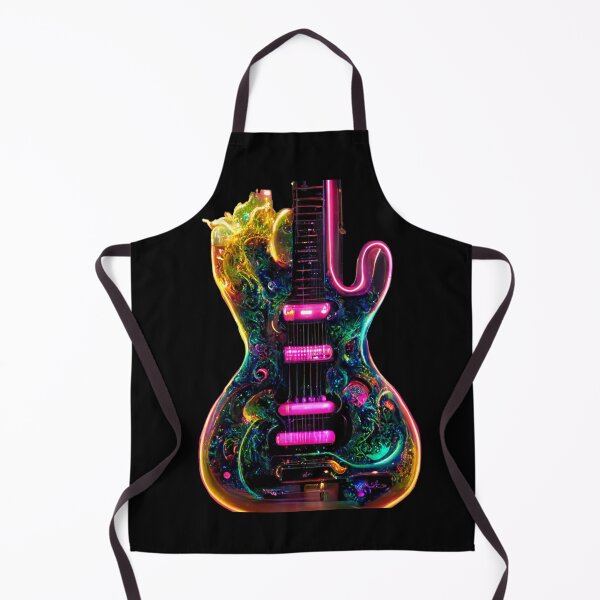 Item preview, Gfab Bfab Gen Ai FFab ABAI Surreal Trends Clothing Neon Electric guitar designed and sold by Surrealtrends.