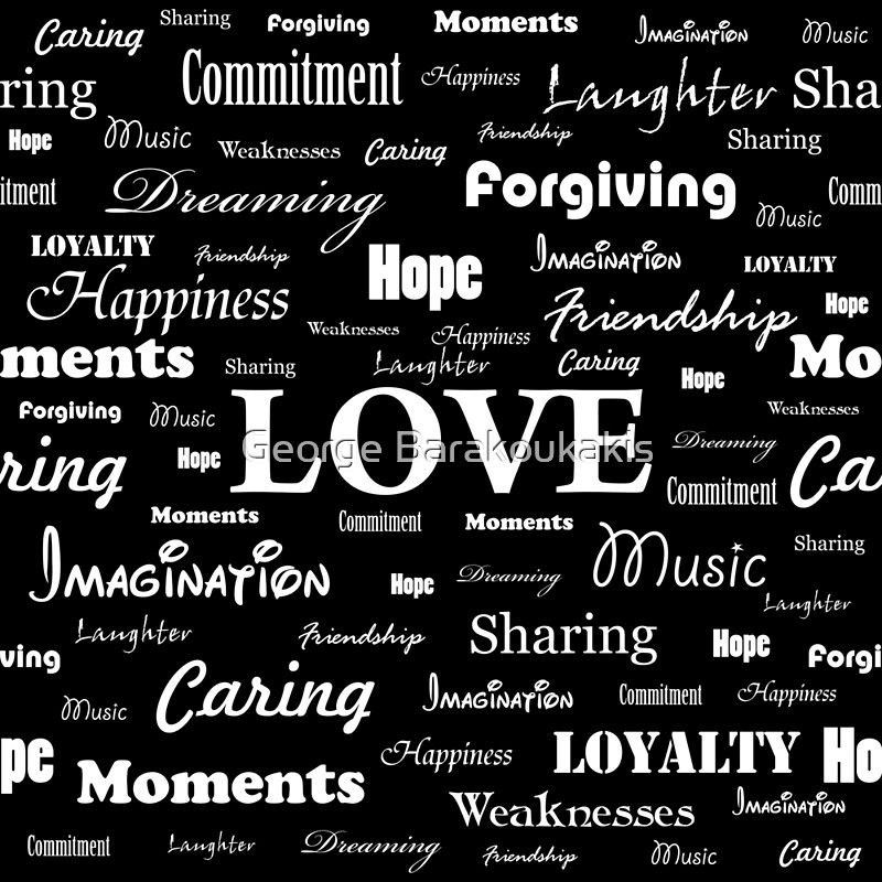 "Love is Black & White" by Barakoukakis Redbubble