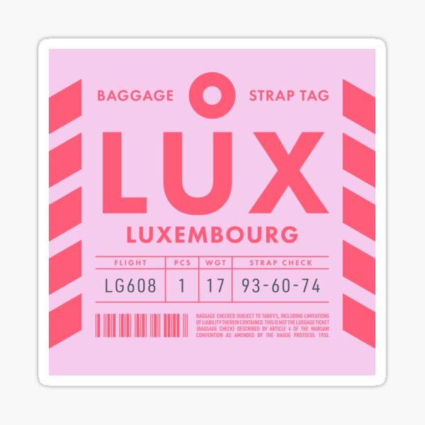 Item preview, Luggage Tag D - LUX Luxembourg designed and sold by VoodooCircus.