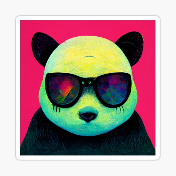 Portrait of a hipster wearing sunglasses. Hipster in sunglasses. Sticker