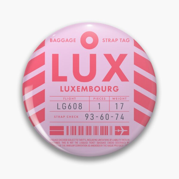 Artikelvorschau, Luggage Tag D - LUX Luxembourg entworfen und verkauft von VoodooCircus.