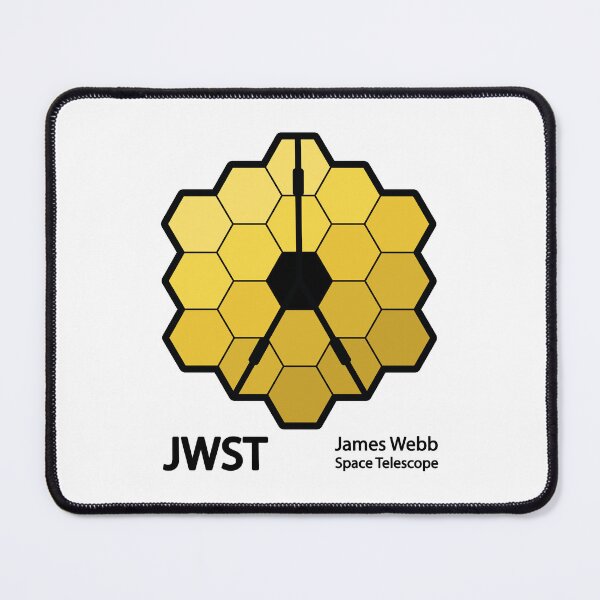 Artikelvorschau, James Webb Weltraumteleskop JWST schwarz groß entworfen und verkauft von bolkibox.