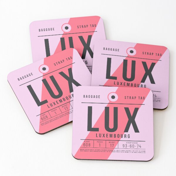 Artikelvorschau, Luggage Tag E - LUX Luxembourg entworfen und verkauft von VoodooCircus.
