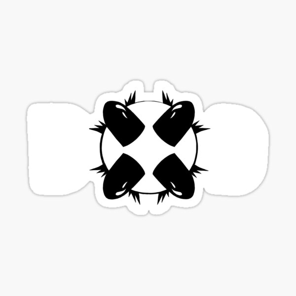 ReAct: Bullet Decision Small Logo (White) Sticker