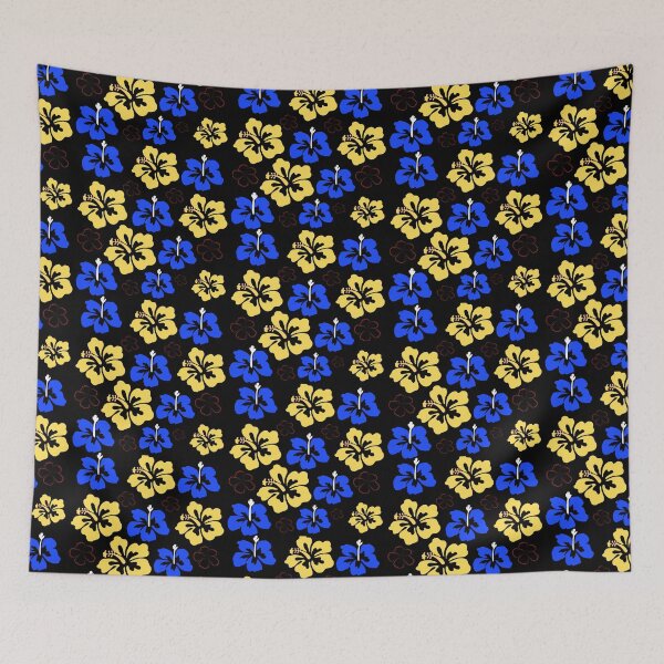 Item preview, pattern with colourful hibiscus floral background  designed and sold by Giree07.