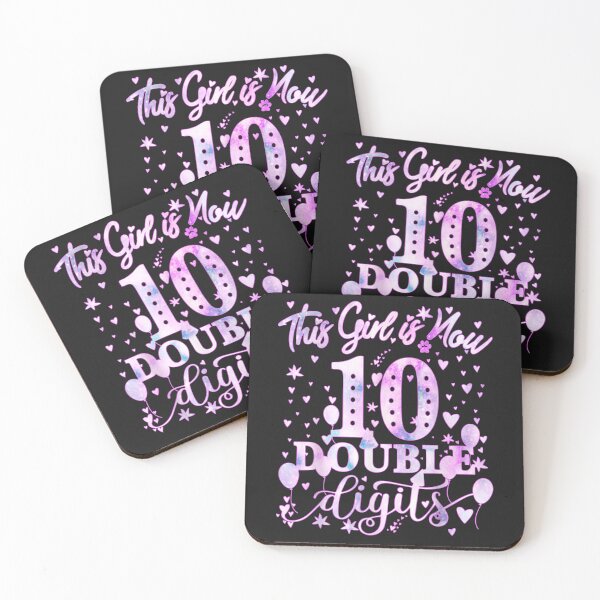 Item preview, 10th Birthday Gift This Girl Is Now 10 Double Digits Tie Dye designed and sold by NaomiTankersly.