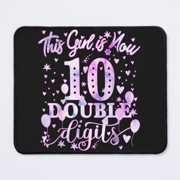 Item preview, 10th Birthday Gift This Girl Is Now 10 Double Digits Tie Dye designed and sold by NaomiTankersly.