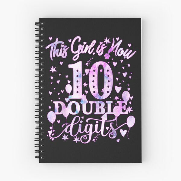 Item preview, 10th Birthday Gift This Girl Is Now 10 Double Digits Tie Dye designed and sold by NaomiTankersly.