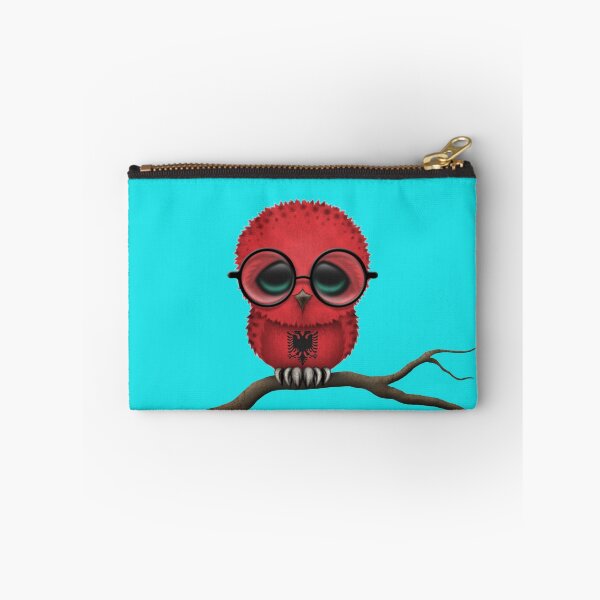 Item preview, Nerdy Albanian Baby Owl on a Branch designed and sold by JeffBartels.