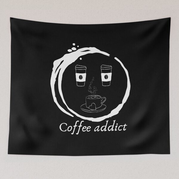 Item preview, Coffee Addict (White) designed and sold by Elvira Hyvönen.