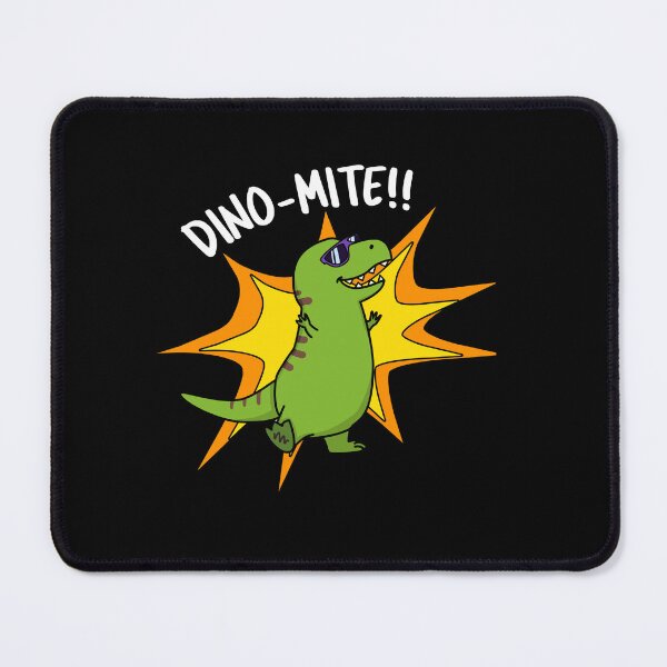 Item preview, Dino-mite Funny Dinosaur Puns (Dark BG) designed and sold by punnybone.