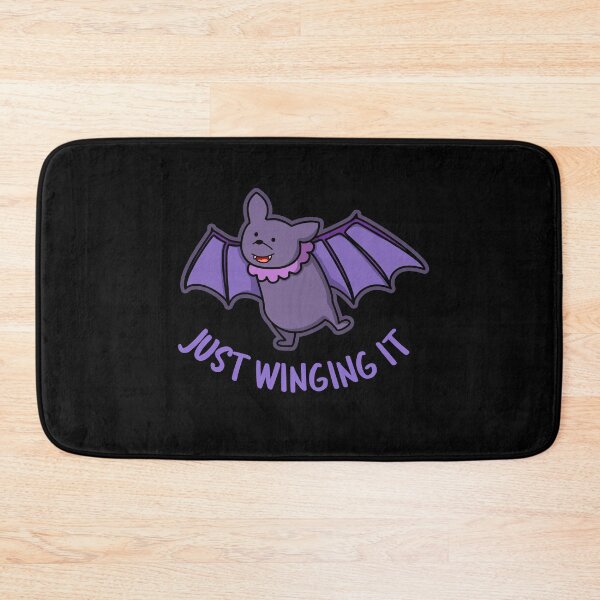 Item preview, Just Winging It Funny Bat Puns (Dark BG) designed and sold by punnybone.