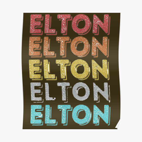 “Vintage Retro Elton” Poster for Sale by CharlieLloyd2 | Redbubble