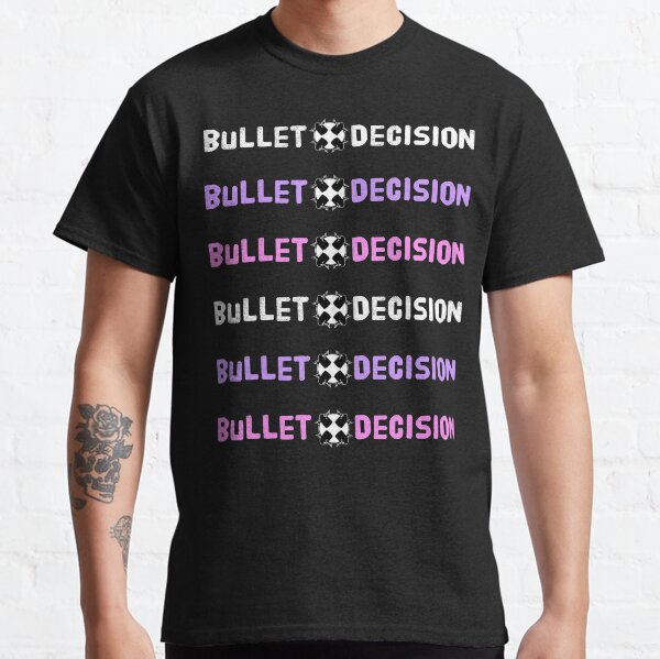 Bullet Decision Long Logo (Repetitive) Classic T-Shirt