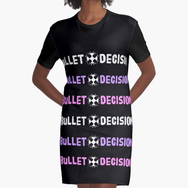 Bullet Decision Long Logo (Repetitive) Graphic T-Shirt Dress