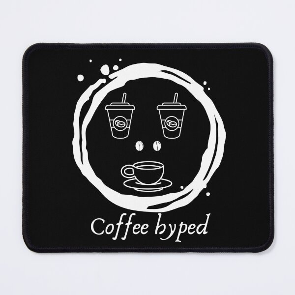 Item preview, Coffee Hyped (white) designed and sold by Elvira Hyvönen.