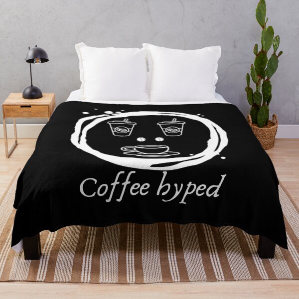 Item preview, Coffee Hyped (white) designed and sold by Elvira Hyvönen.