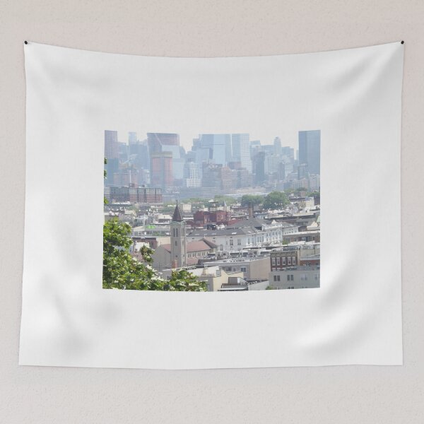 Item preview, Aerial View, Hoboken, New Jersey, Manhattan Skyline designed and sold by lenspiro.