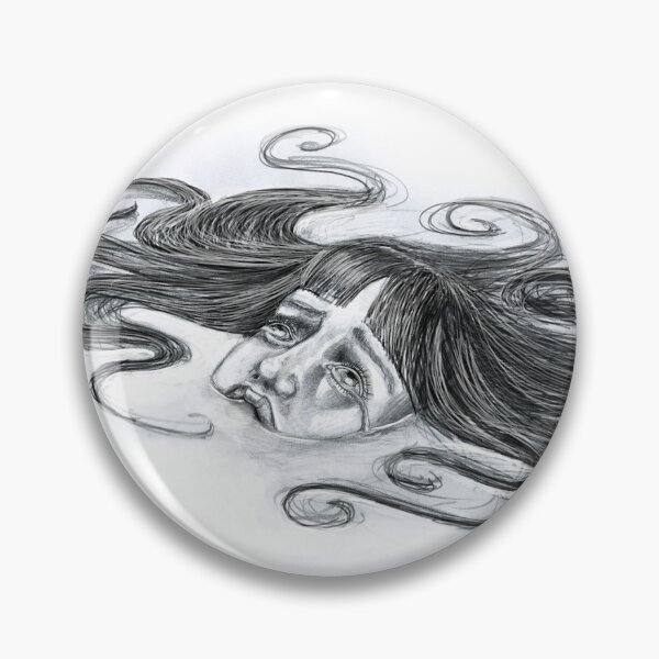 Item preview, crying girl hand drawn pencil portrait designed and sold by Lap-lab.