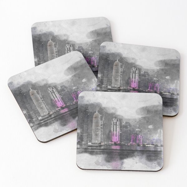 Item preview, Watercolor night Qatar designed and sold by elgreko.