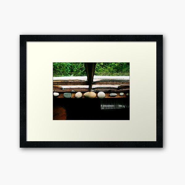 Stones In The Window Framed Art Print