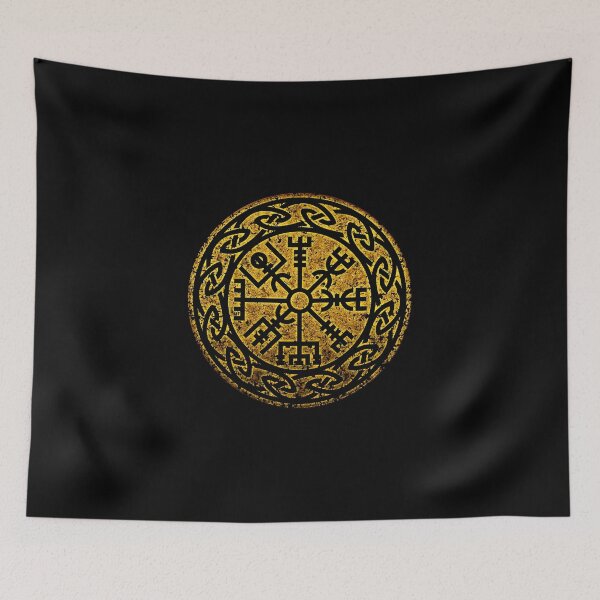 Item preview, Vintage Vegvisir, Futhark Runes, Viking Compass designed and sold by nitty-gritty.