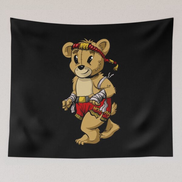 Item preview, Funny Muay Thai Bear MAscot designed and sold by PatrickWeidle.