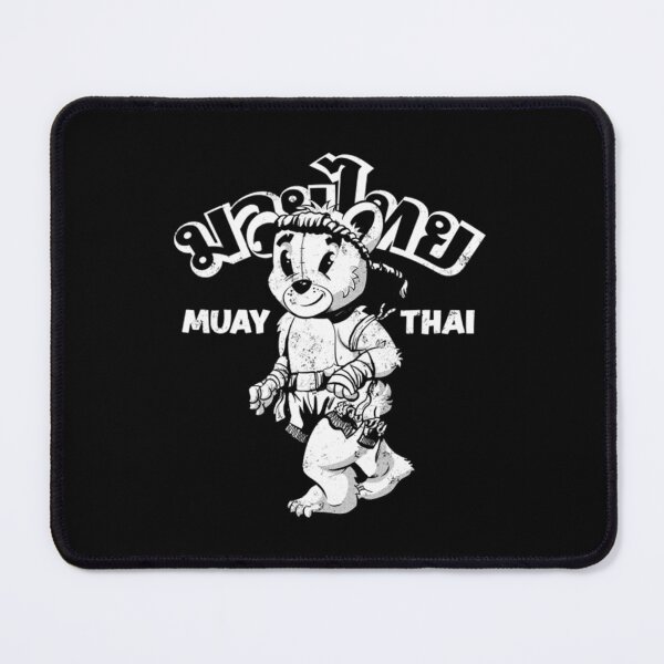 Item preview, Vintage White Muay Thai Boxing Mascot Bear designed and sold by PatrickWeidle.