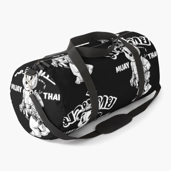 Item preview, Vintage White Muay Thai Boxing Mascot Bear designed and sold by PatrickWeidle.