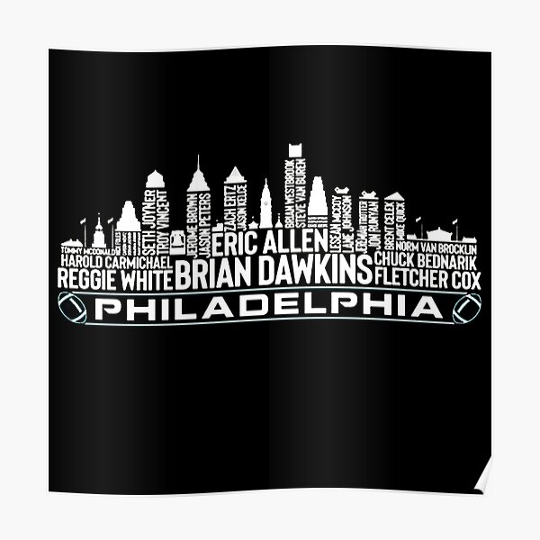 Brian Dawkins Home Jersey Poster for Sale by designsheaven