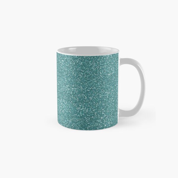 Teal Glitter Classic Mug