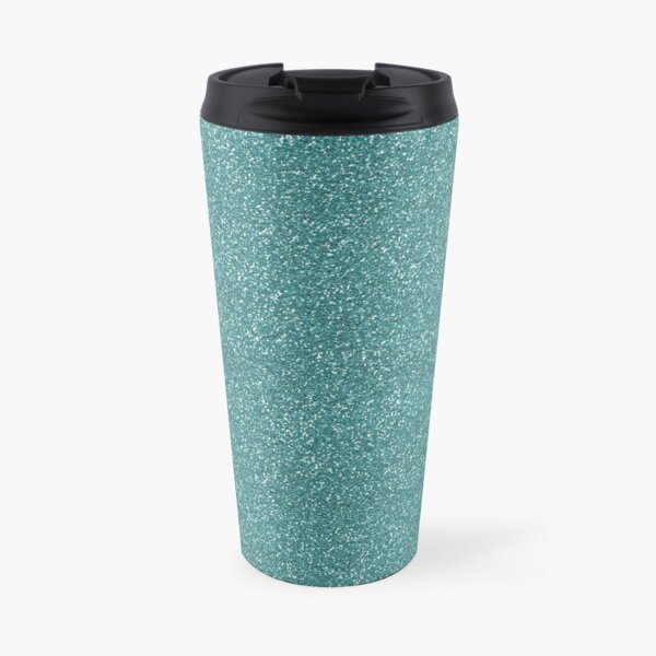 Teal Glitter Travel Mug