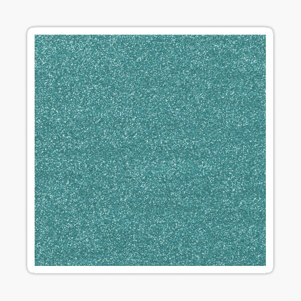 Teal Glitter Sticker