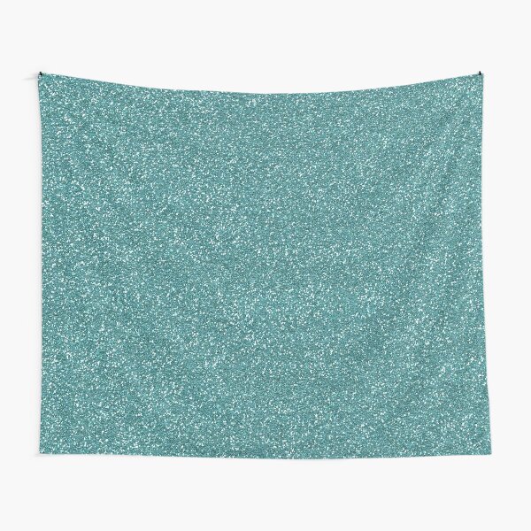 Teal Glitter Tapestry