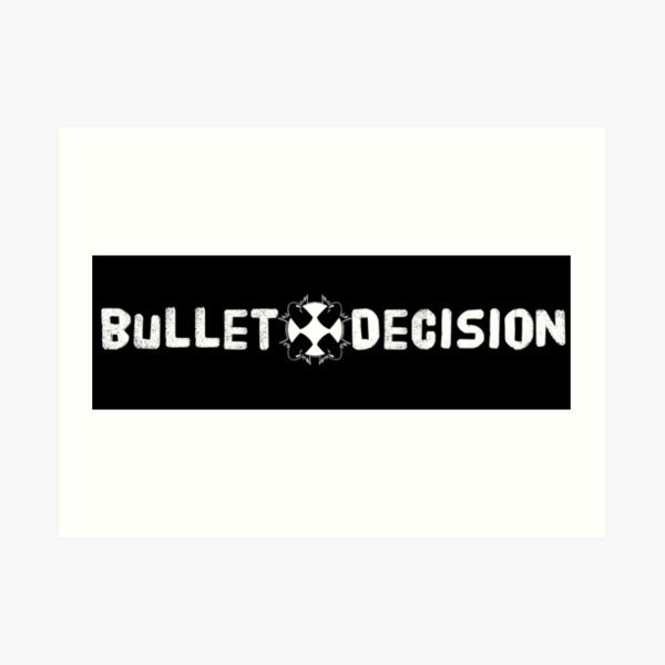 Bullet Decision Long Logo Art Print