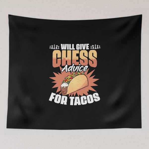 Item preview, Chess Lessons Funny Board Game Enthusiast For A Tacos Lover designed and sold by Nessshirts.