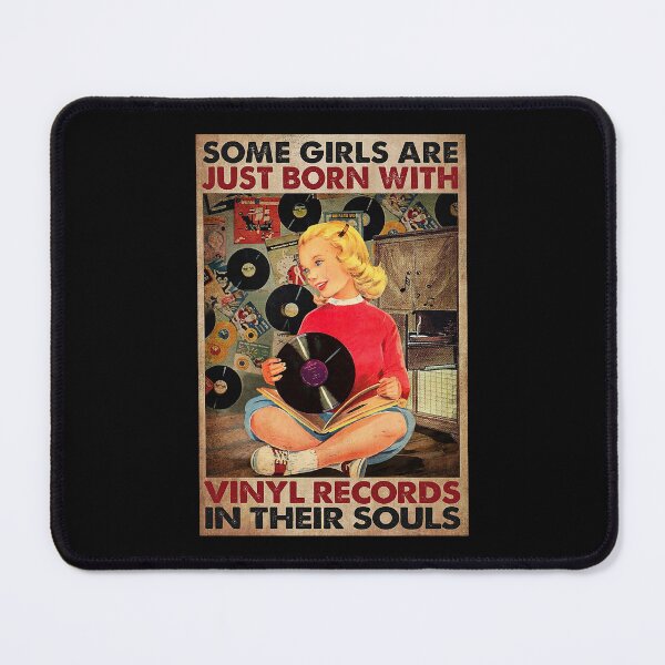 Item preview, Some girl are just born with vinyl records in their souls designed and sold by ALISONABBOTTAU.