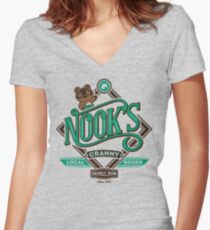 Nook's Cranny Women's Fitted V-Neck T-Shirt