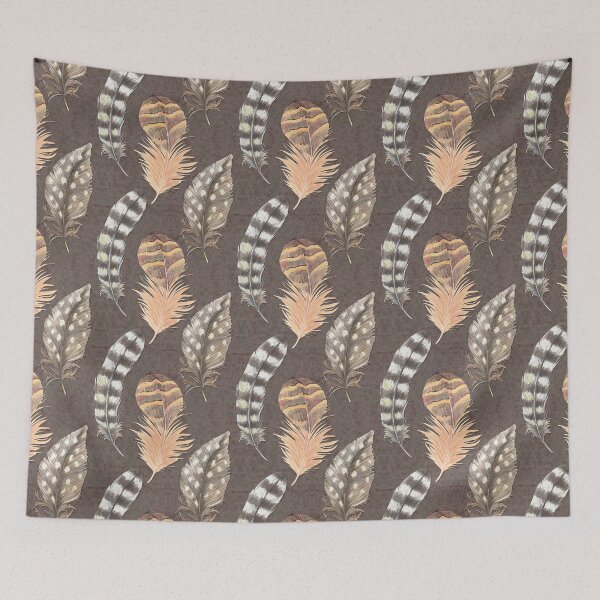 Item preview, Aesthetic Watercolour Feathers in warm hues. designed and sold by LaBellCreative.