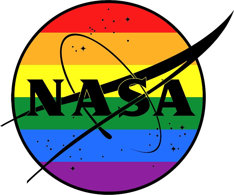 "Gay Pride Nasa Logo" Stickers by gloomybabe Redbubble