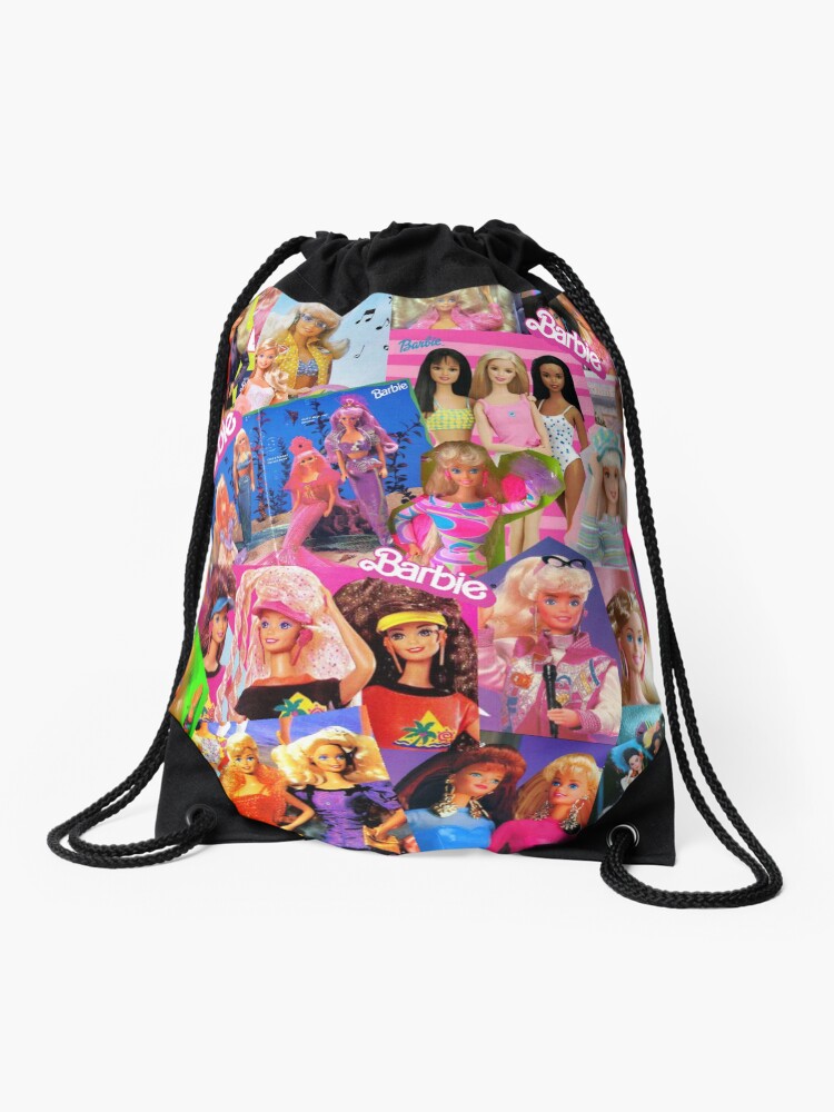 barbie drawstring bag