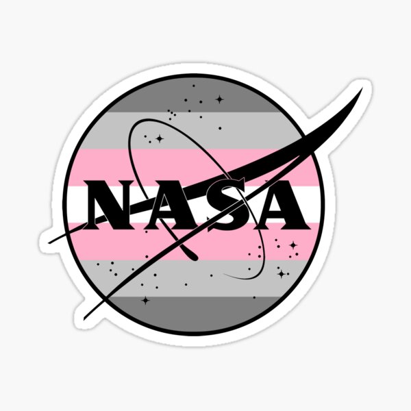 Demigirl Pride Nasa Logo Sticker