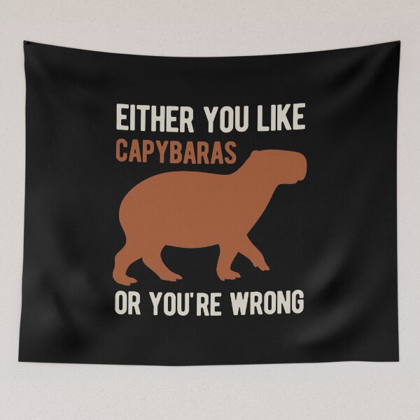 Item preview, Funny Capybara designed and sold by artworkbyrihen.