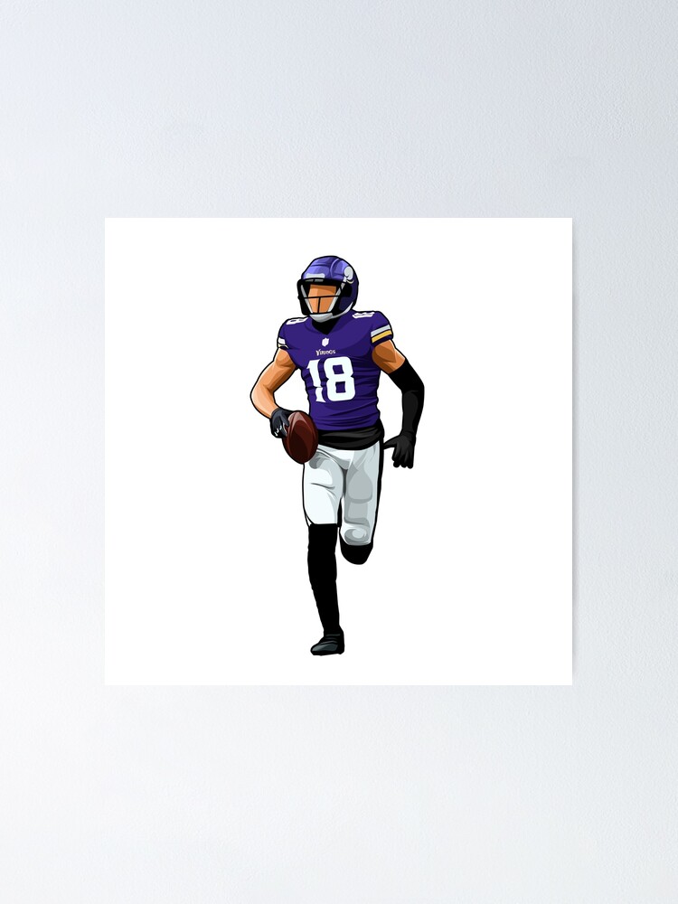 Adam Thielen Minnesota Vikings Poster Canvas Frame Kids Wall